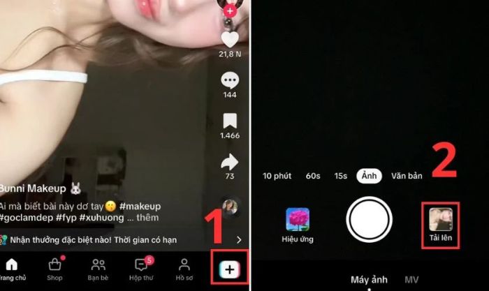 Hướng dẫn ghép video trên iPhone bằng TikTok