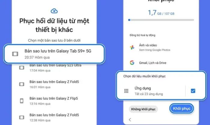 Khôi phục tin nhắn đã xóa