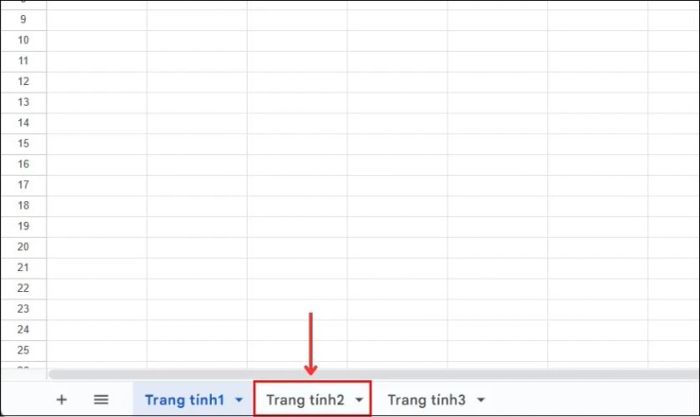 Kéo xuống cuối trang và chọn tab mà bạn muốn chuyển tới.