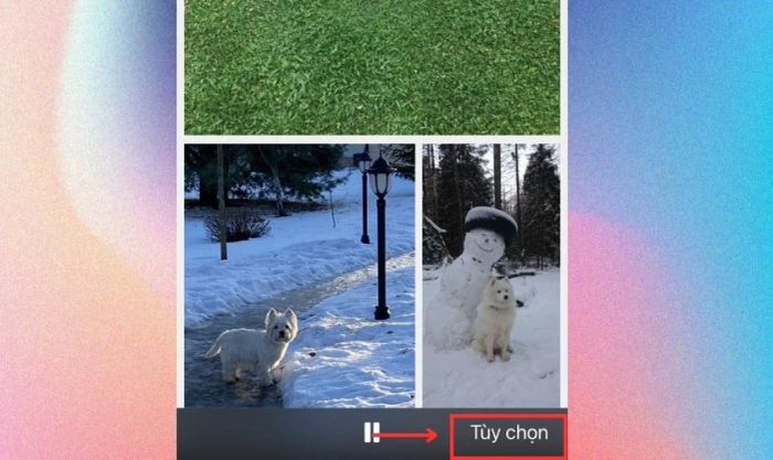 Nhấn vào Tùy chọn để điều chỉnh phong cách trình chiếu và các cài đặt khác