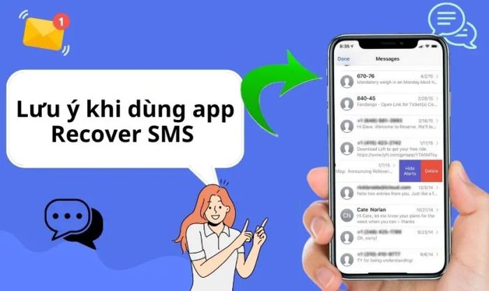 Lưu ý khi dùng phần mềm khôi phục tin nhắn từ bên thứ ba