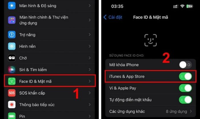 Hướng dẫn tải ứng dụng trên iPhone bằng Face ID