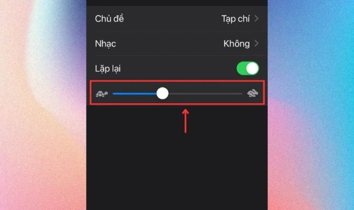 Tùy chỉnh tốc độ trình chiếu để ghép video trên iPhone