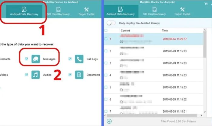 Ứng dụng khôi phục SMS