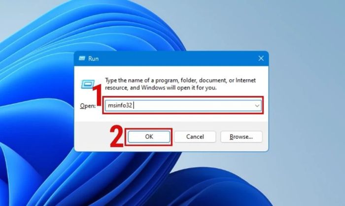 Sử dụng lệnh msinfo32 để kiểm tra cấu hình laptop