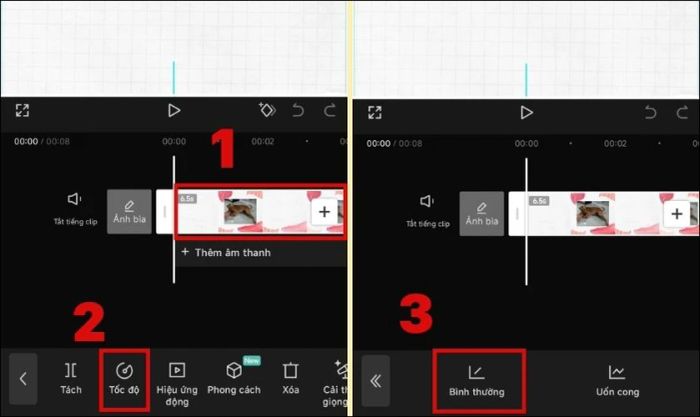 Sau đó, bạn nhấn vào khung video để tiếp tục