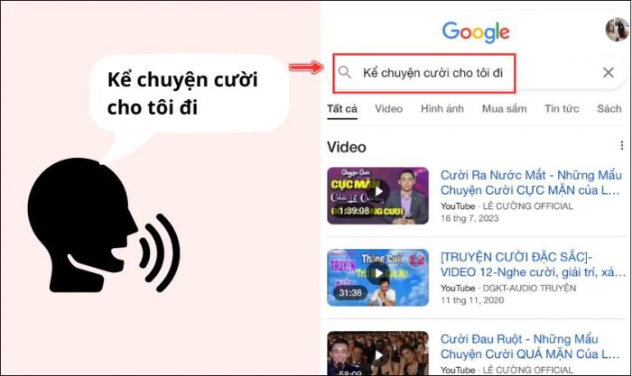 Tính năng tìm kiếm bằng giọng nói của Ok Google