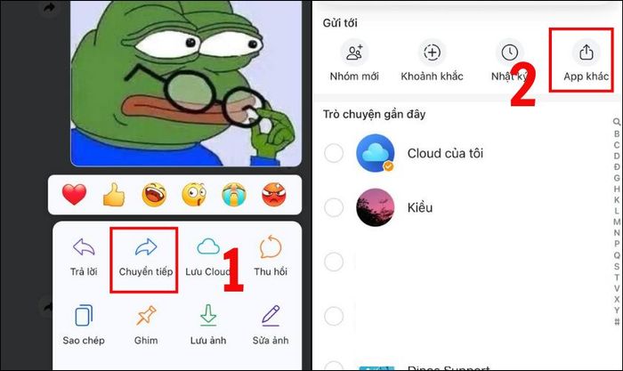 Hướng dẫn đăng và chia sẻ tin nhắn, ảnh, video từ Zalo sang các ứng dụng khác trên iPhone