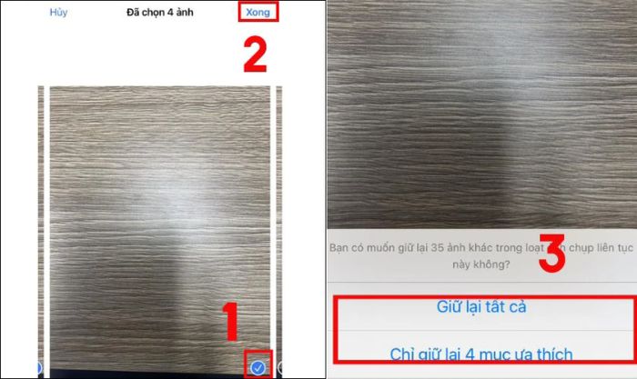 Hướng dẫn chụp liên hoàn trên iPhone bằng cách vuốt nút chụp sang trái - Bước 4