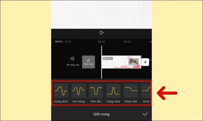 Những mẫu điều chỉnh tốc độ video nào có sẵn trên Capcut?