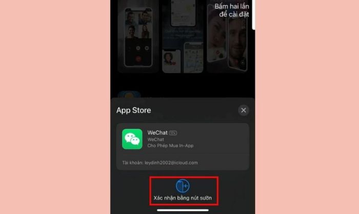 Xác minh bằng cách nhập mật khẩu iCloud, Touch ID hoặc Face ID