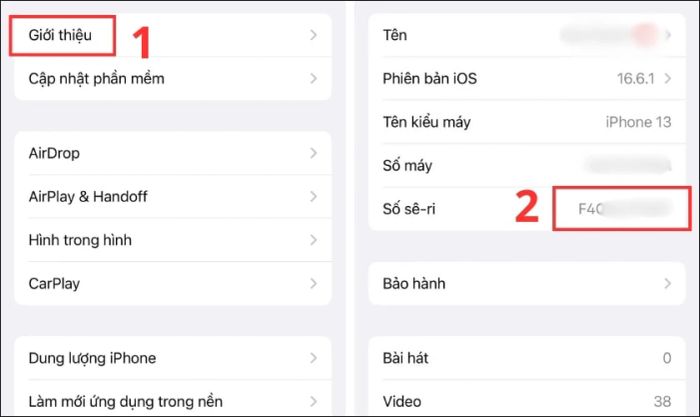 Sao chép số Seri để xác minh nguồn gốc iPhone
