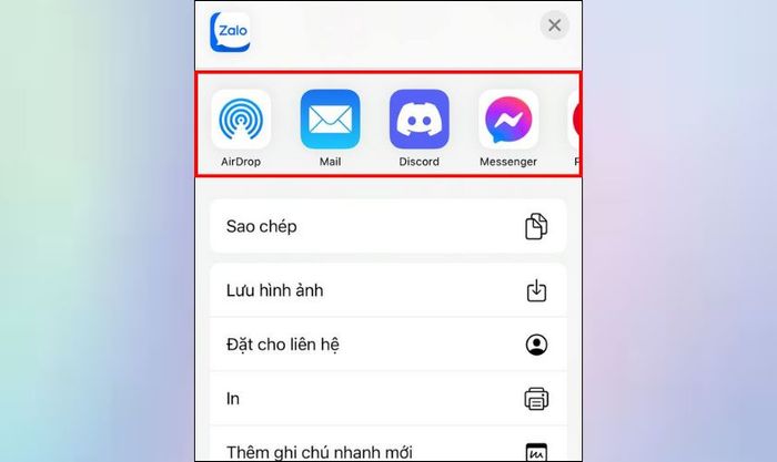 Lựa chọn ứng dụng phù hợp để thực hiện việc chia sẻ