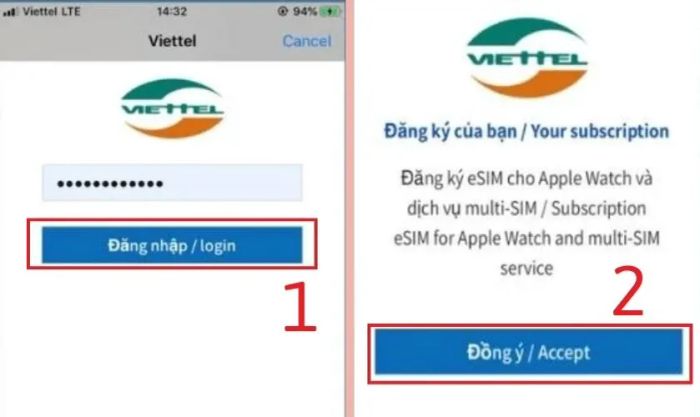 Nhấn Đăng nhập và chọn Đồng ý