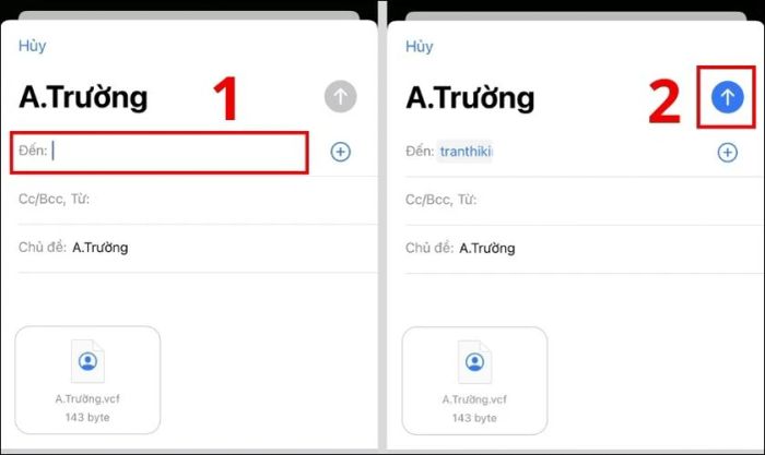 Nhập địa chỉ email đang được đăng nhập trên thiết bị di động khác