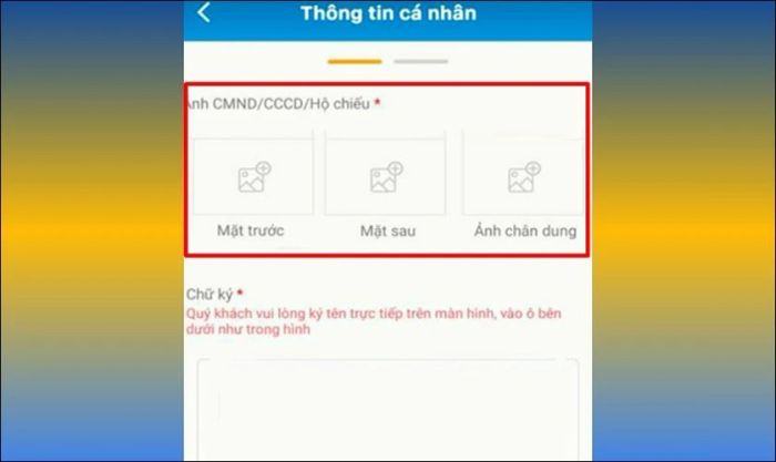 Cập nhật đầy đủ các thông tin yêu cầu