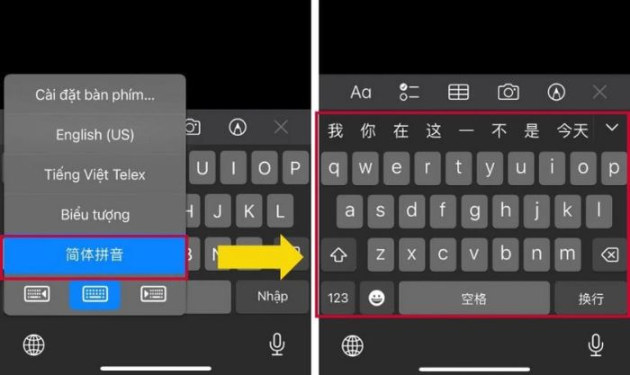 Chuyển đổi bàn phím sang kiểu QWERTY