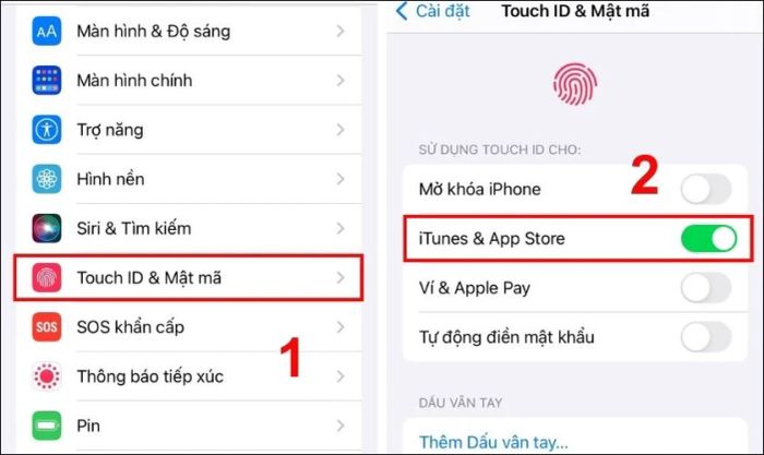 Cách tải ứng dụng trên iPhone sử dụng Touch ID
