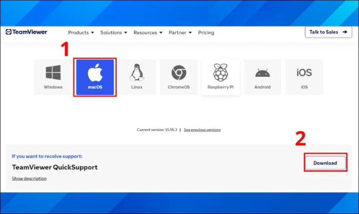 Hướng dẫn cài đặt TeamViewer trên máy tính macOS
