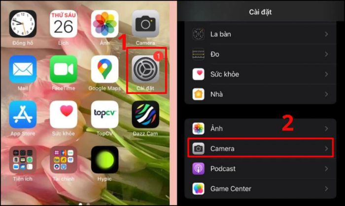 Hướng dẫn bật tính năng lưới trên camera iPhone 13