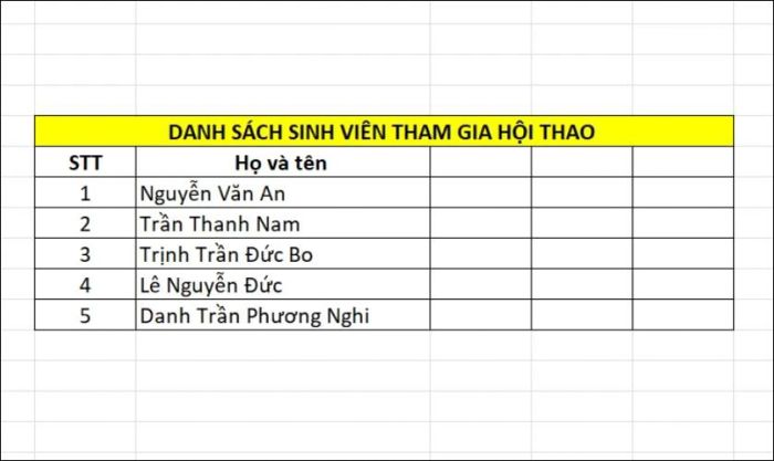 Cách xóa khoảng trắng trong Excel bằng tính năng tìm và thay thế