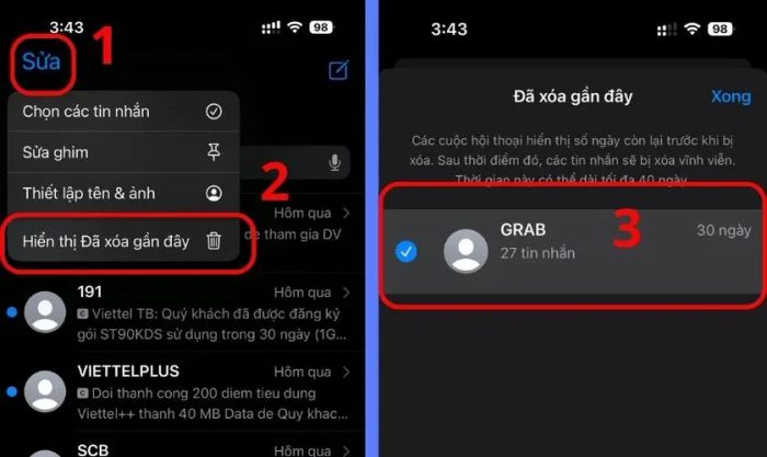 Hướng dẫn khôi phục tin nhắn SMS trên điện thoại iPhone