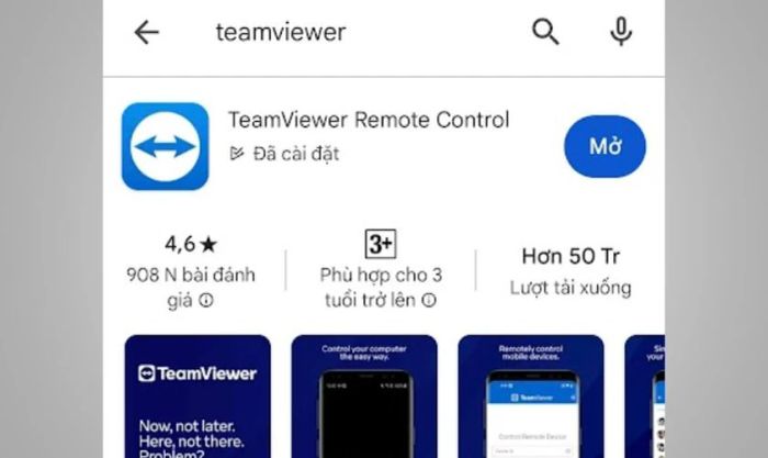 Hướng dẫn cài đặt ứng dụng TeamViewer trên điện thoại Android