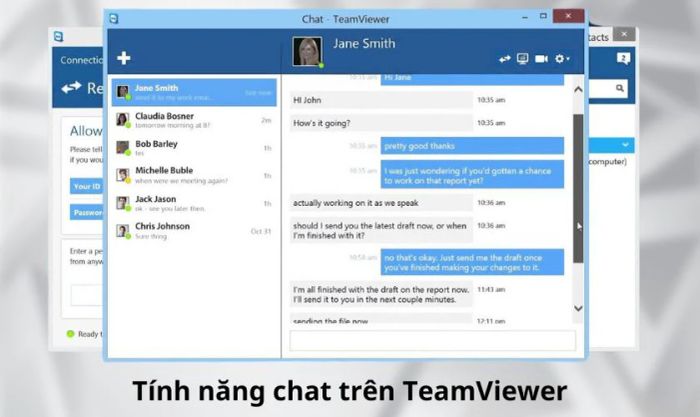 Các tính năng hỗ trợ khác của TeamViewer