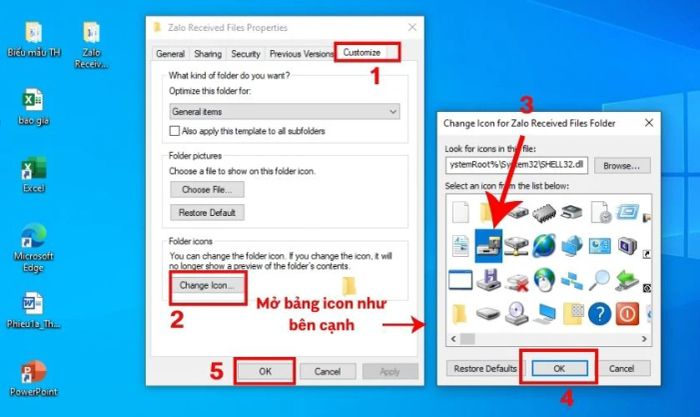 Hướng dẫn thay đổi biểu tượng Shortcut trên desktop