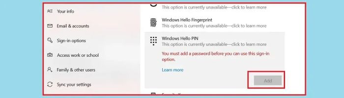 Hướng dẫn đặt mật khẩu cho máy tính Windows 10 bằng mã PIN