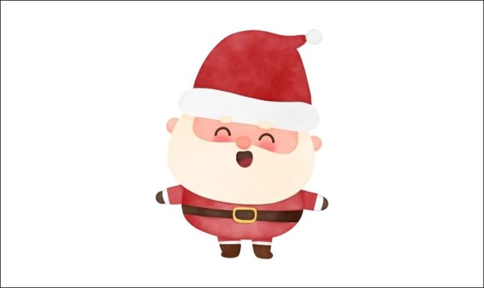 Ông già Noel phiên bản chibi dễ thương và thu hút