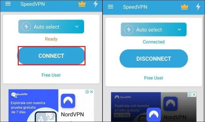 Speed VPN thay đổi IP VPN trên Android