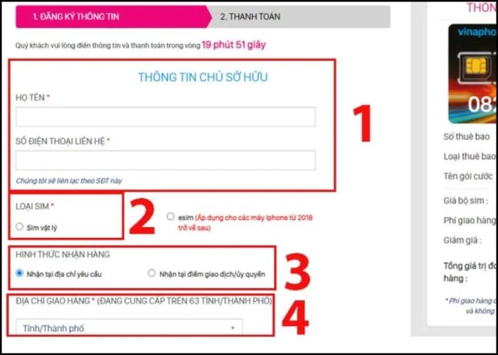 hướng dẫn đăng ký mua sim đầu số 082 nhanh chóng