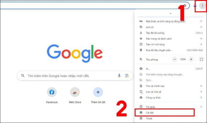 Hướng dẫn sử dụng trình duyệt web để khôi phục mật khẩu Facebook khi mất số điện thoại và email - Bước 1