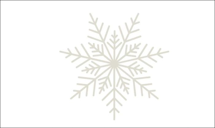 Bông tuyết truyền thống được kết hợp tinh tế trong logo Giáng Sinh