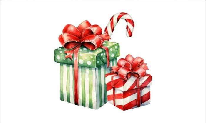 Kẹo ngọt kết hợp với hộp quà đáng yêu