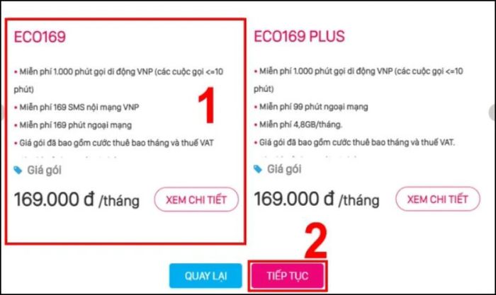 Lựa chọn gói cước phù hợp với nhu cầu của bạn