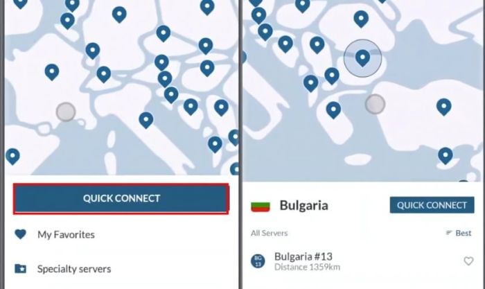Hướng dẫn thay đổi IP US trên Android bằng NordVPN