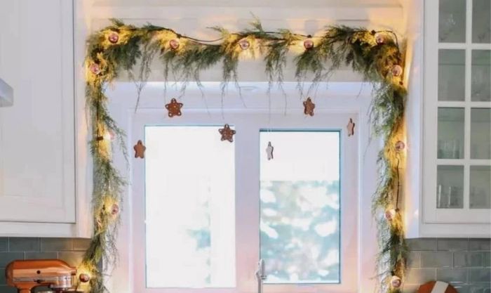 Mẫu dây treo trang trí cửa sổ Noel đẹp và độc đáo