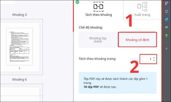 Chia file theo khoảng cố định