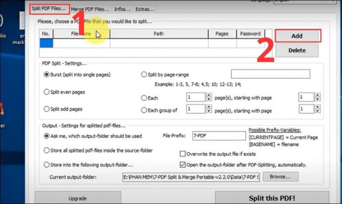 Hướng dẫn chia nhỏ file PDF thành nhiều file miễn phí bằng Adolix Split