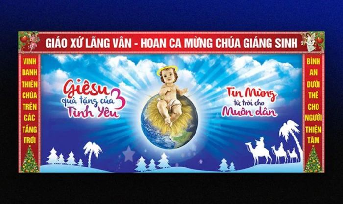 Những mẫu backdrop Giáng Sinh đẹp dành cho nhà thờ