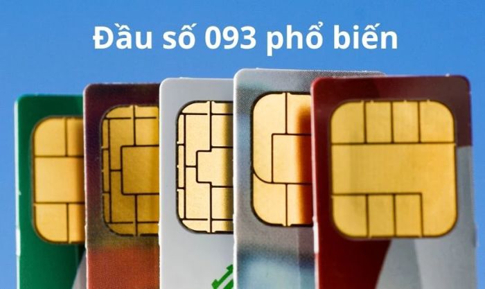 Các số điện thoại có đầu số 093 phổ biến