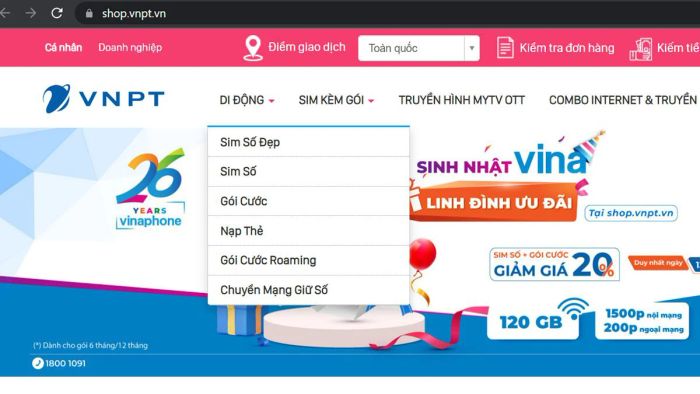 Hướng dẫn cách đăng ký mua SIM đầu số 085