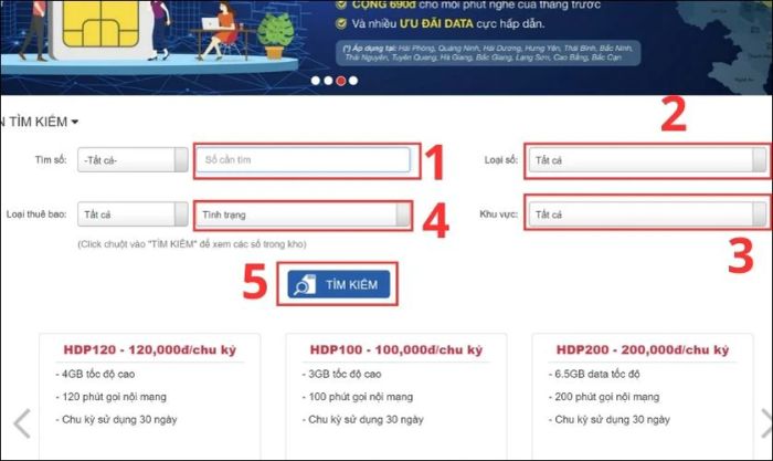 Các bước mua SIM đầu số 093