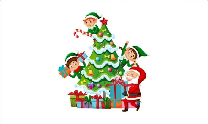 Biểu tượng cây thông Noel đẹp mắt, phù hợp để làm logo