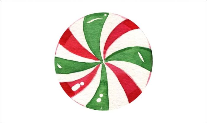 Kẹo ngọt Giáng Sinh với thiết kế hình tròn độc đáo