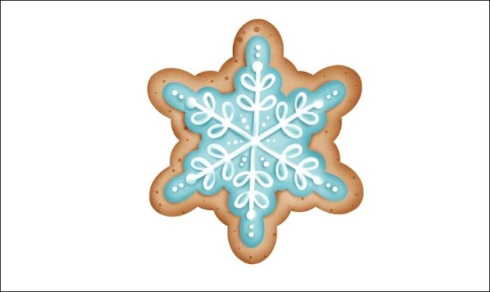 Bông tuyết mang hình dáng bánh quy độc đáo