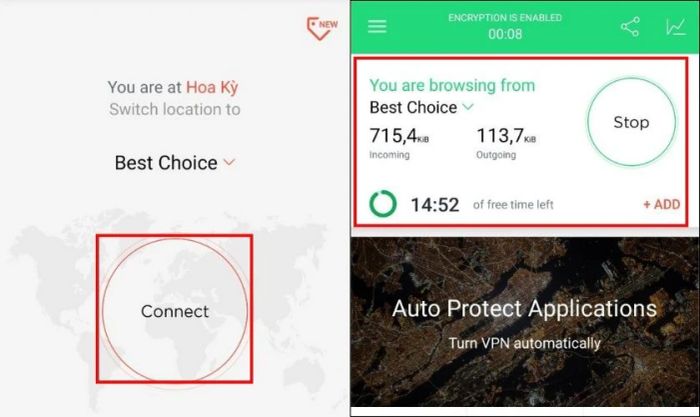 Hướng dẫn giả lập IP Android bằng Touch VPN