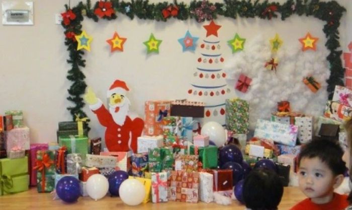 Backdrop trong nhà dành cho trường mầm non